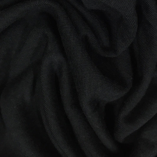 Black Bamboo/Cotton Jersey Fabric - 200 GSM - Nature's Fabrics