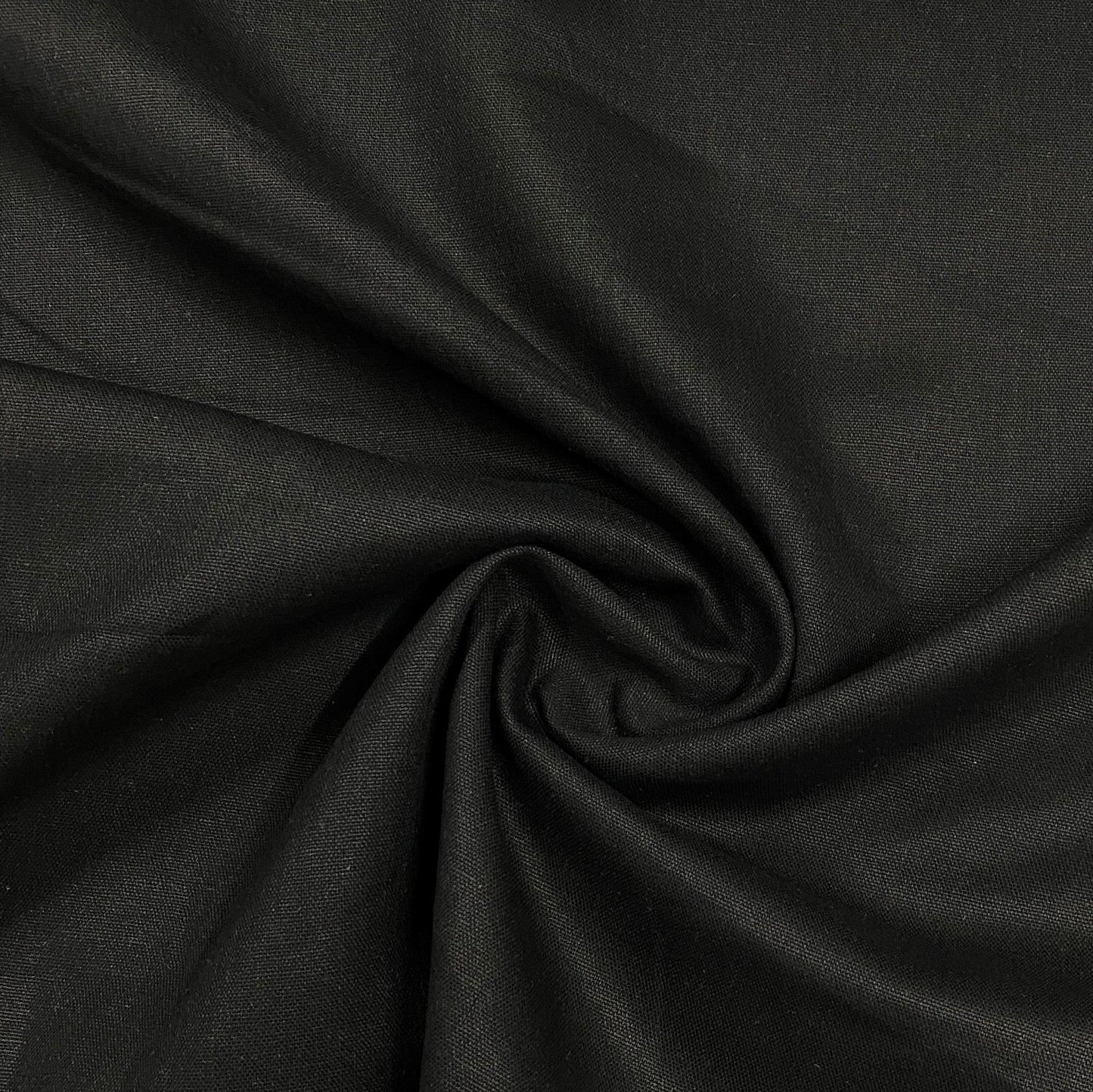 Black Hemp Organic Cotton Canvas Fabric - Nature's Fabrics