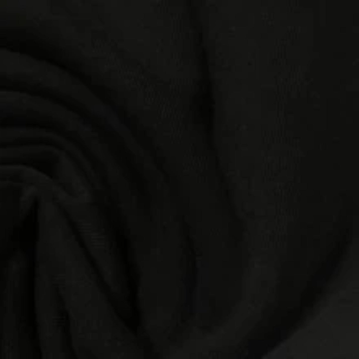 Black Organic Cotton Fleece Fabric- 240 GSM - Grown in the USA - Nature's Fabrics