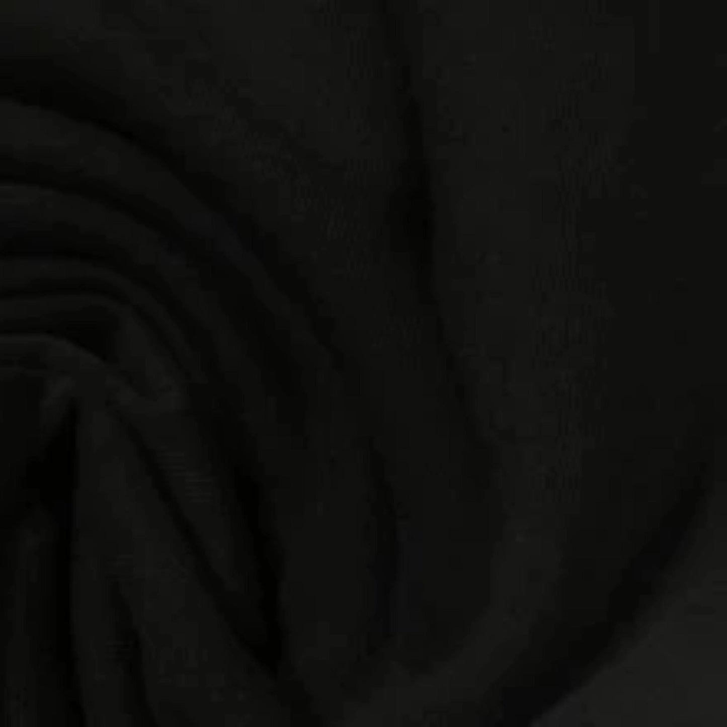 Black Organic Cotton Fleece Fabric- 240 GSM - Grown in the USA - Nature's Fabrics