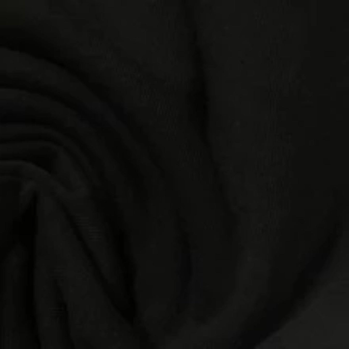 Black Organic Cotton Fleece Fabric - 300 GSM - Grown in the USA - Nature's Fabrics