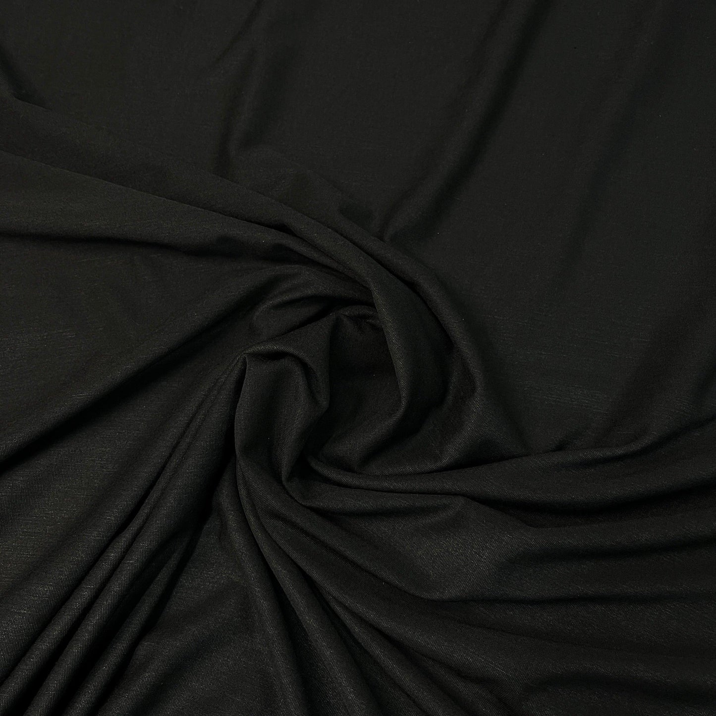 Black Rayon/Spandex Jersey Fabric - Nature's Fabrics