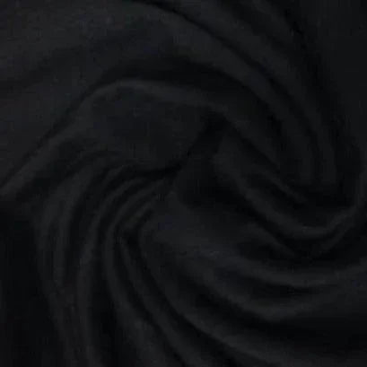 Draped black premium natural fabric from Nature's Fabrics