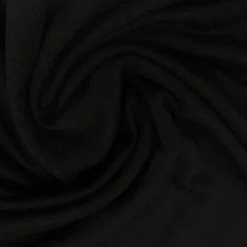 Black Tencel/Organic Cotton/Spandex Fleece Fabric - Nature's Fabrics