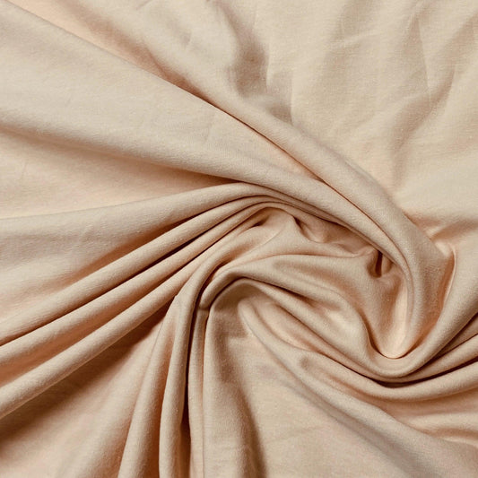 Blush Cotton/Spandex Jersey Fabric - Nature's Fabrics