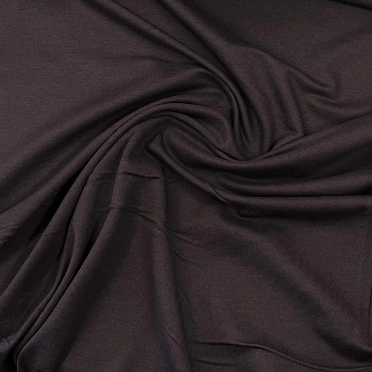 Brown Cotton Rib Knit Fabric - Nature's Fabrics