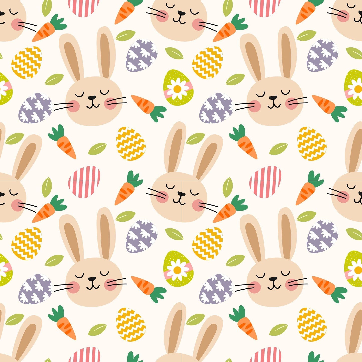 Bunny Toss on Bamboo/Spandex Jersey Fabric - Nature's Fabrics