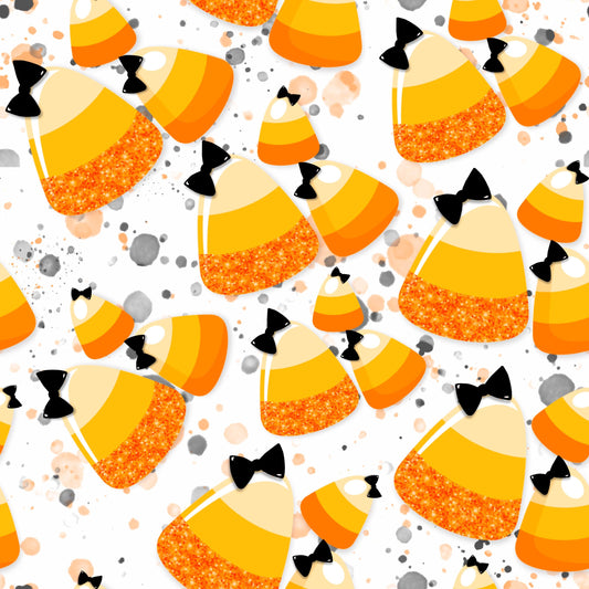 Candy Corn on Bamboo/Spandex Jersey Fabric - Nature's Fabrics