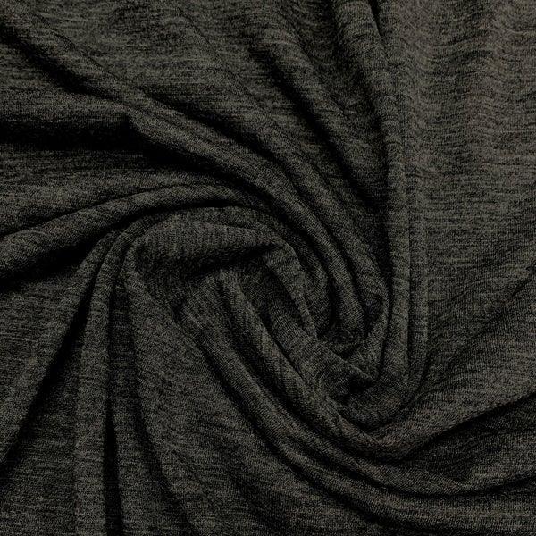 Dark gray charcoal natural fabric draped in soft folds from Nature's Fabrics