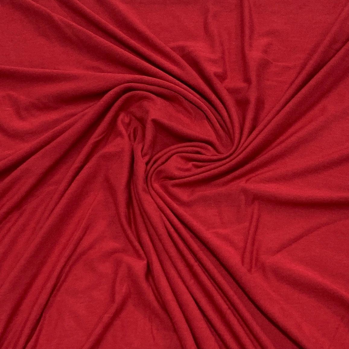 Swirled deep red premium natural fabric from Nature's Fabrics