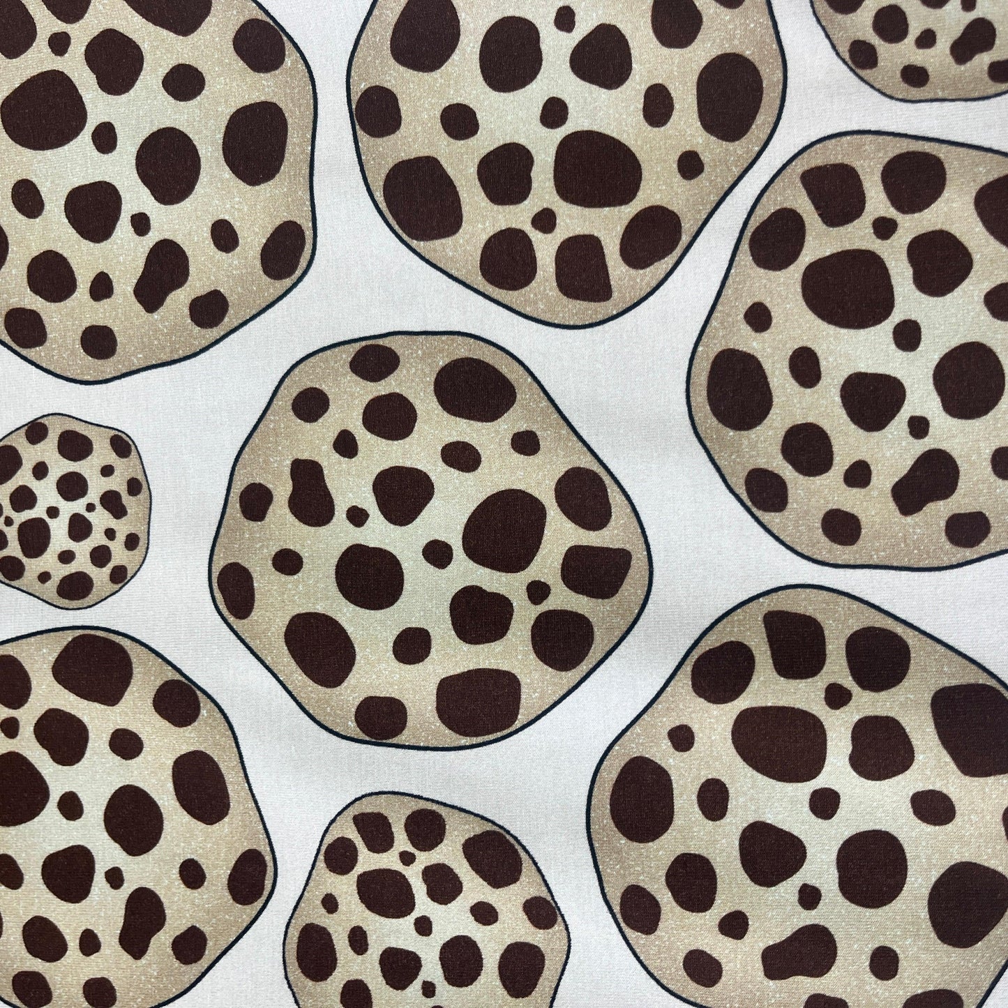 Chocolate Chip Cookies on Pink Bamboo/Spandex Jersey Fabric - Nature's Fabrics