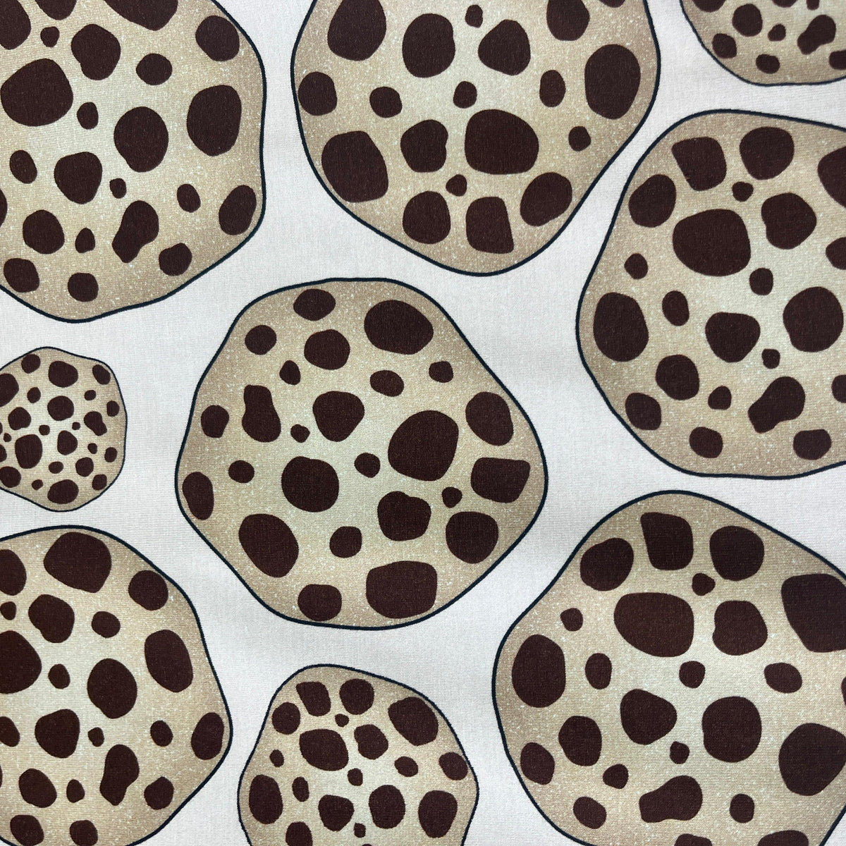 Chocolate Chip Cookies on Pink Bamboo/Spandex Jersey Fabric - Nature's Fabrics