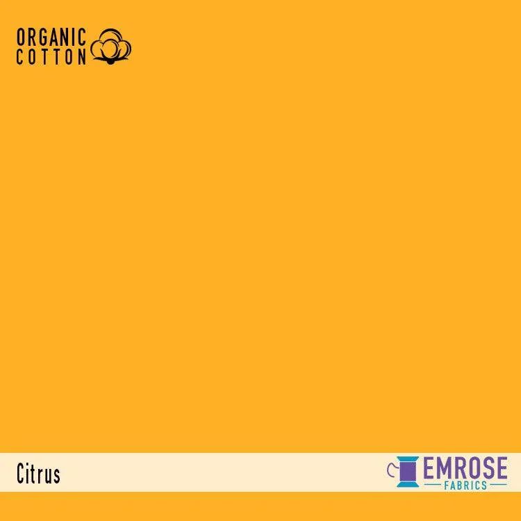 Citrus Organic Cotton/Spandex Jersey Fabric - Nature's Fabrics