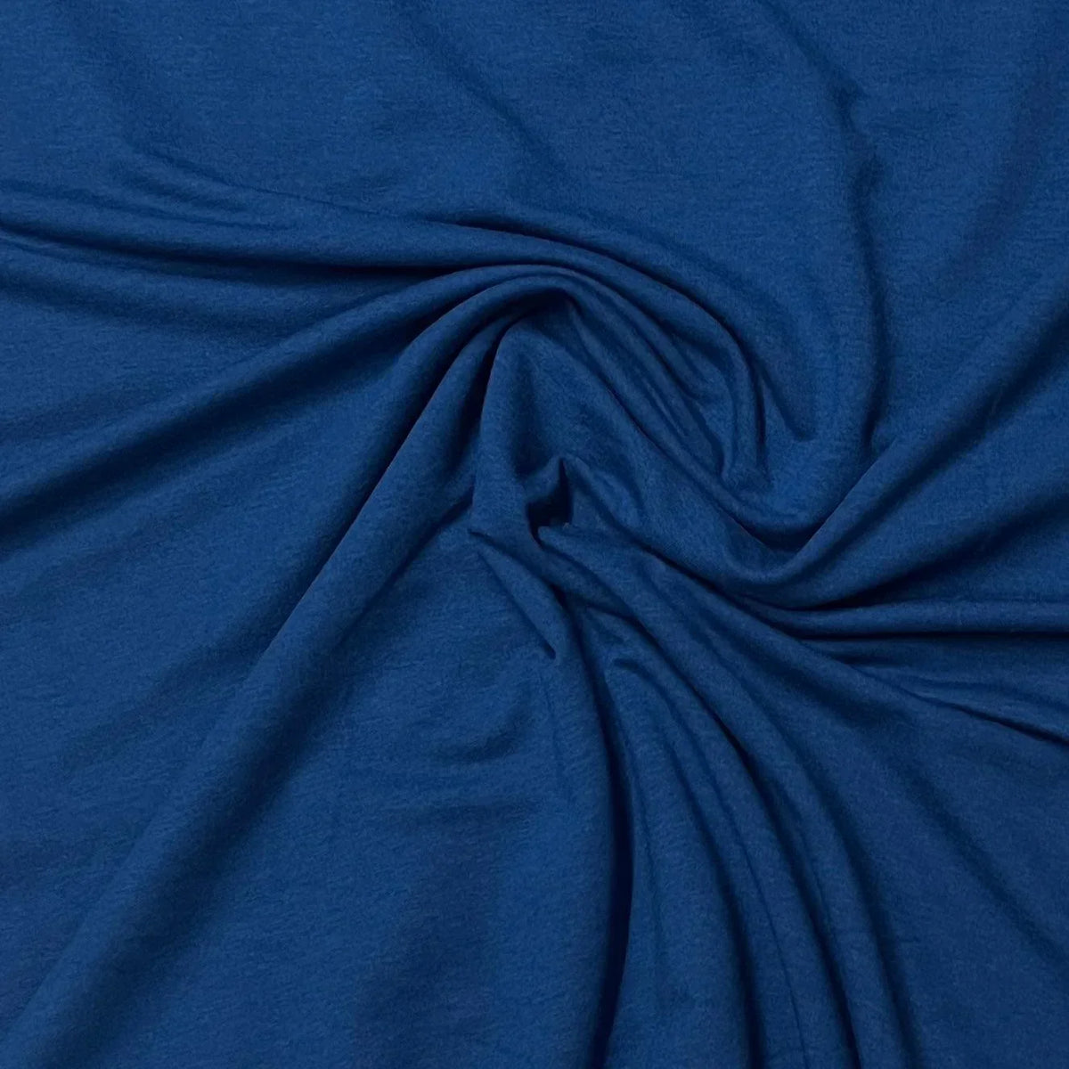 Draped royal blue natural fabric from Nature's Fabrics