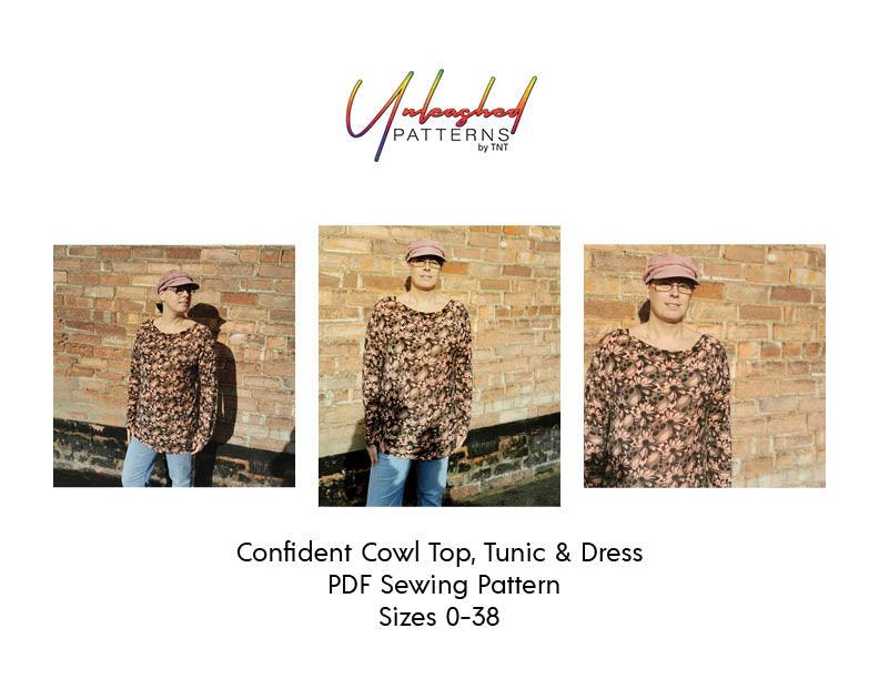 Confident Cowl Top Tunic and Dress - Nature's Fabrics