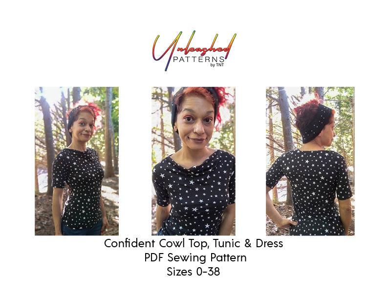 Confident Cowl Top Tunic and Dress - Nature's Fabrics