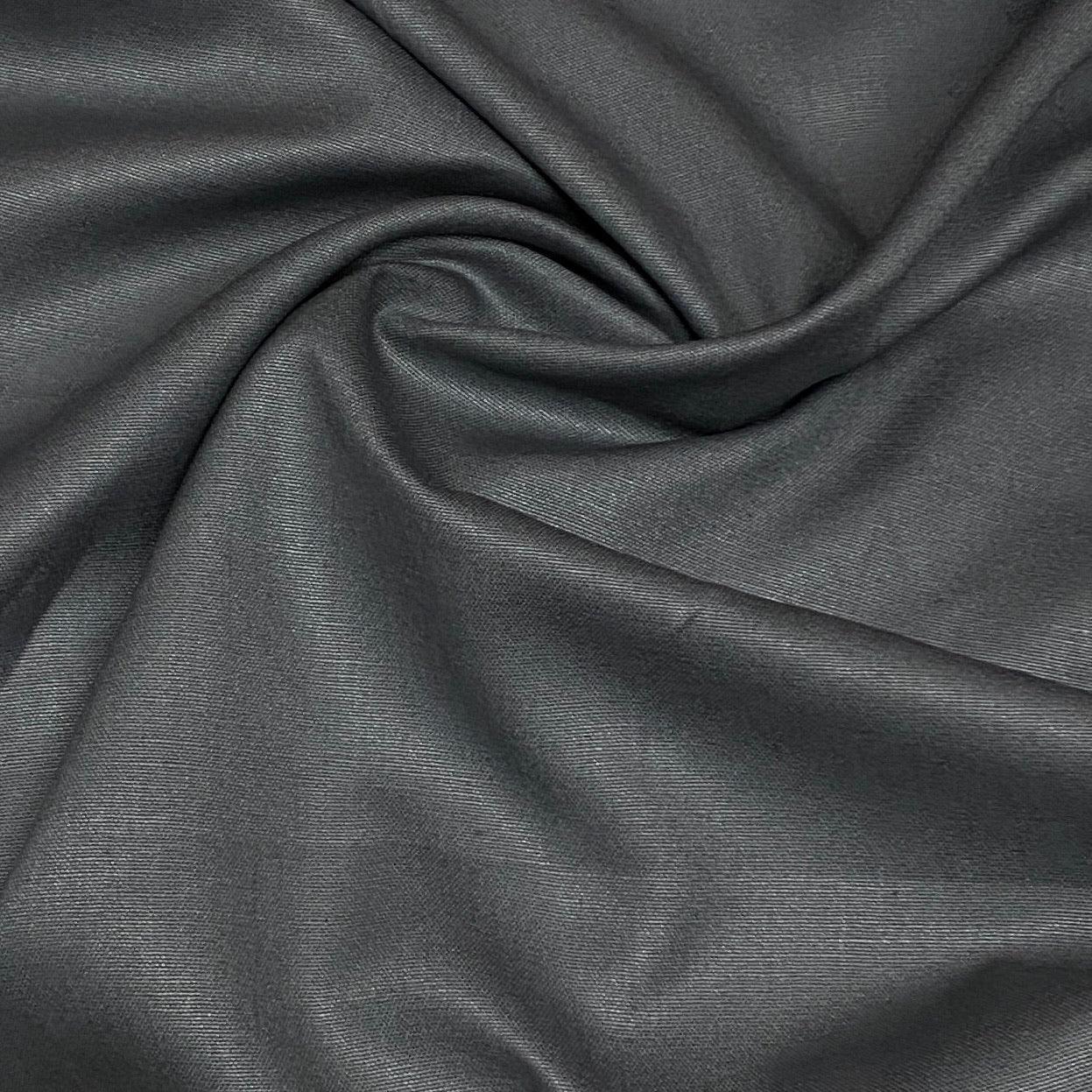 Dark Gray Hemp Organic Cotton Canvas Fabric - Nature's Fabrics