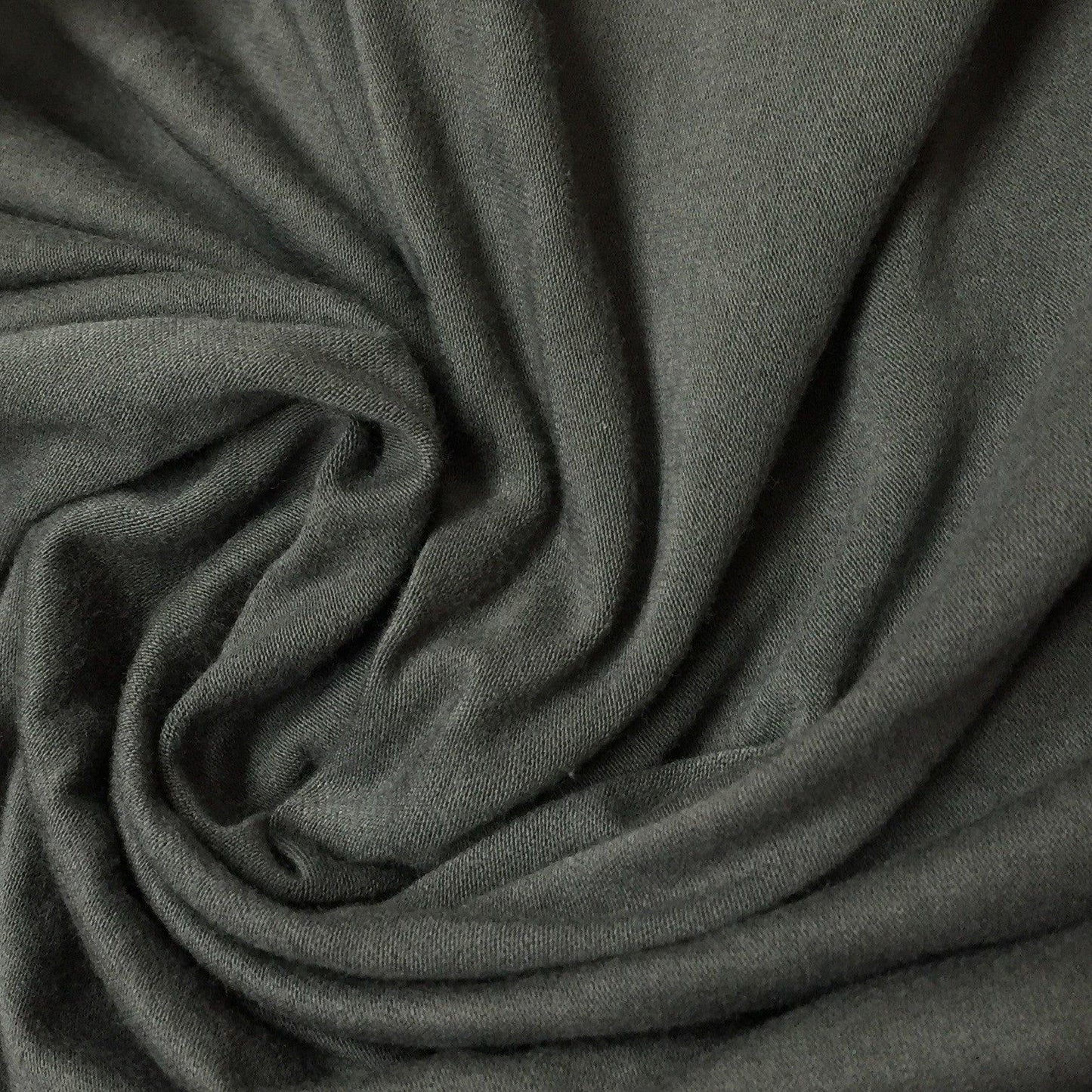 Darkest Gray Hemp Stretch Jersey Fabric - Nature's Fabrics