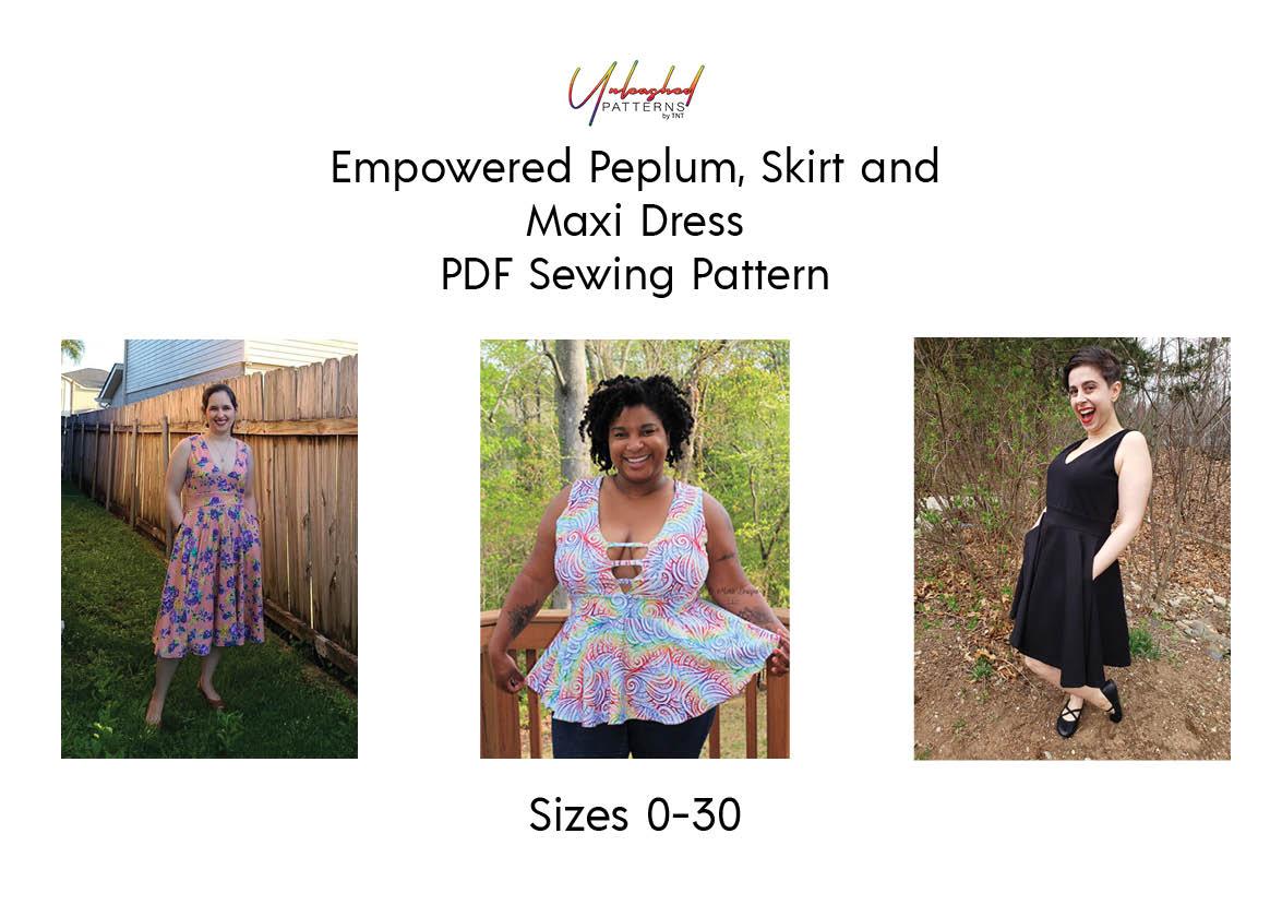 Empowered: Peplum, Skirt, and Maxi dress - Nature's Fabrics