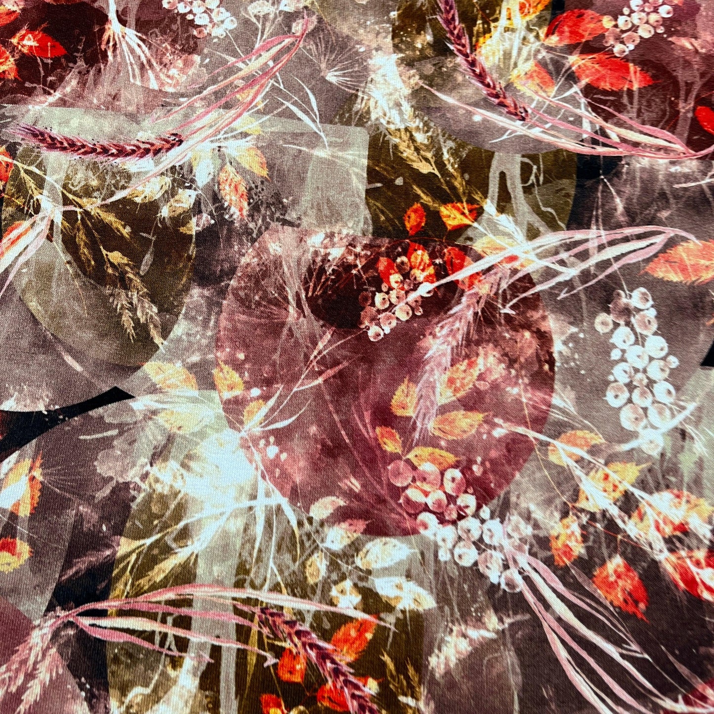 Fall Medley on Bamboo/Spandex Jersey Fabric - Nature's Fabrics