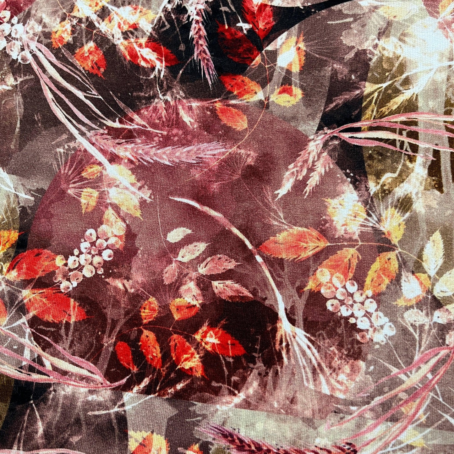 Fall Medley on Bamboo/Spandex Jersey Fabric - Nature's Fabrics