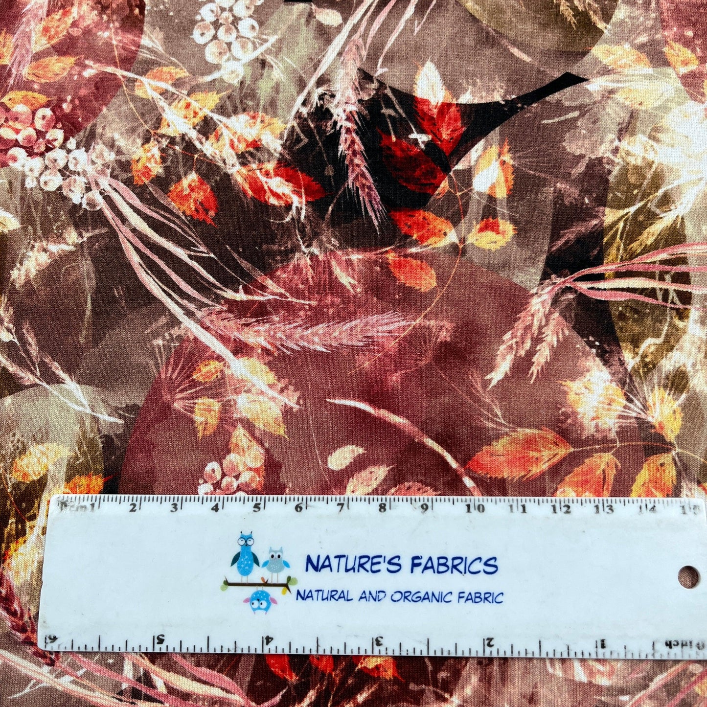 Fall Medley on Bamboo/Spandex Jersey Fabric - Nature's Fabrics