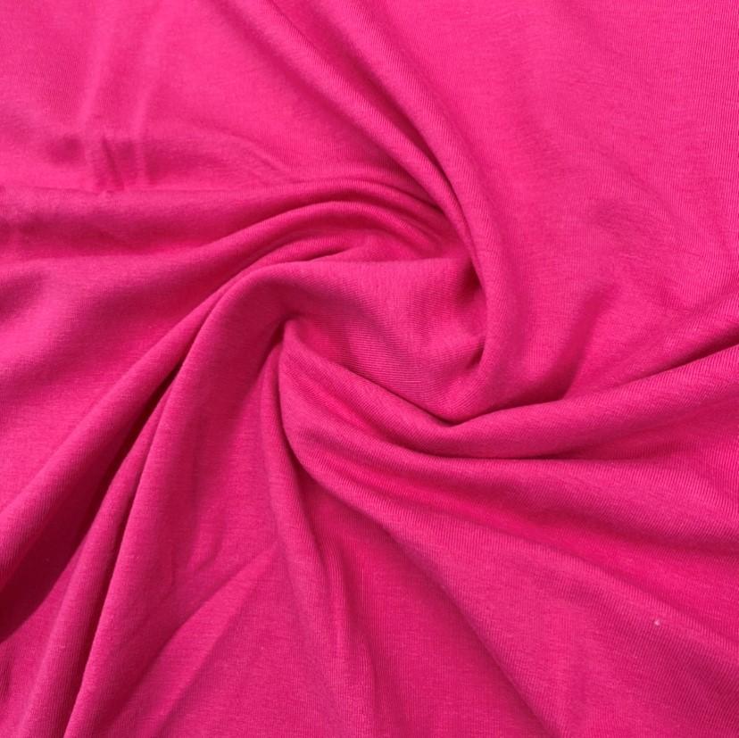 Swirled hot pink organic cotton fabric from Nature's Fabrics