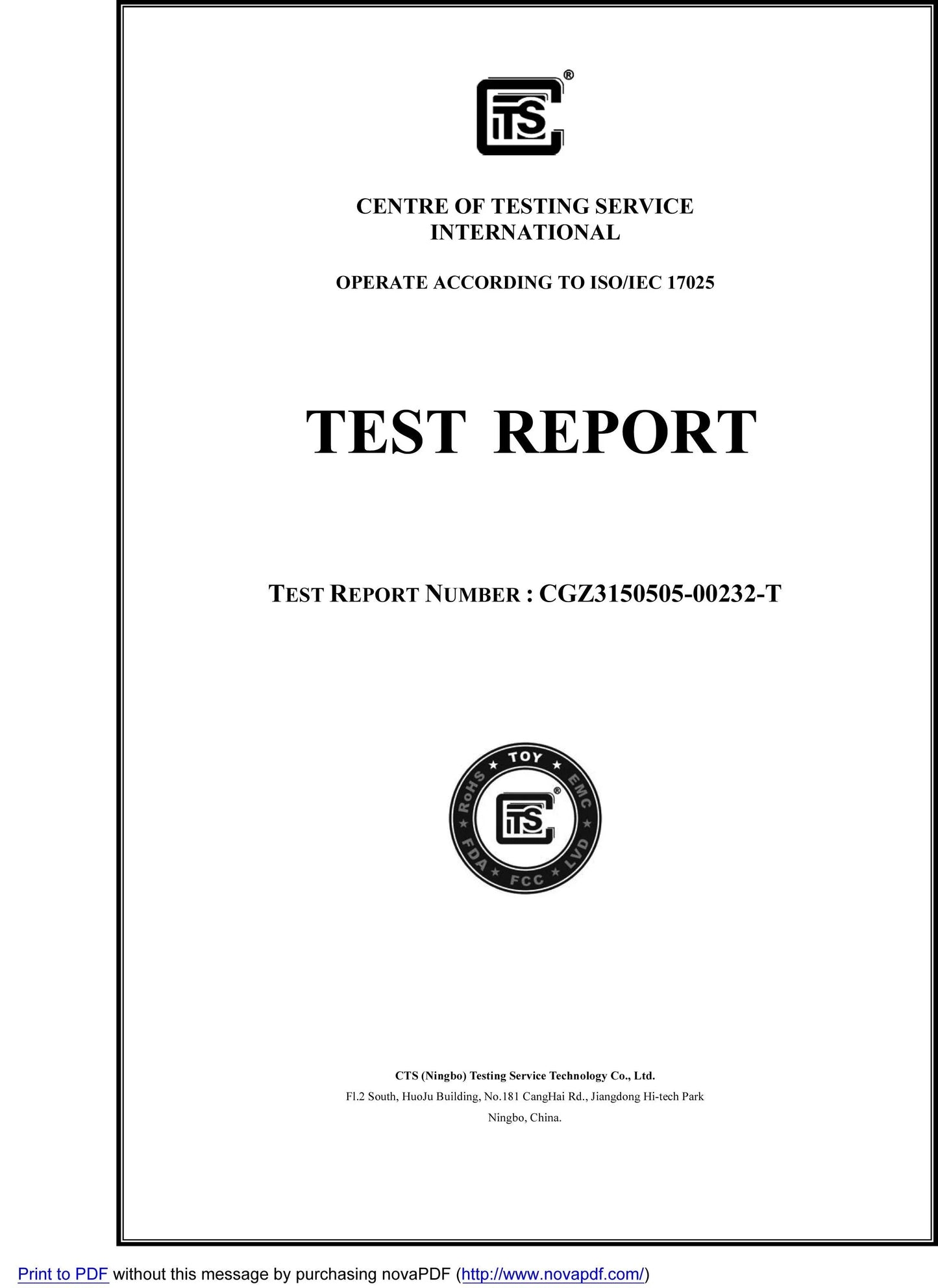 Flammability Certificate 2017 CPSC - Nature's Fabrics