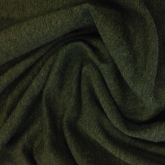 Close-up of olive green draped natural fabric from Nature's Fabrics