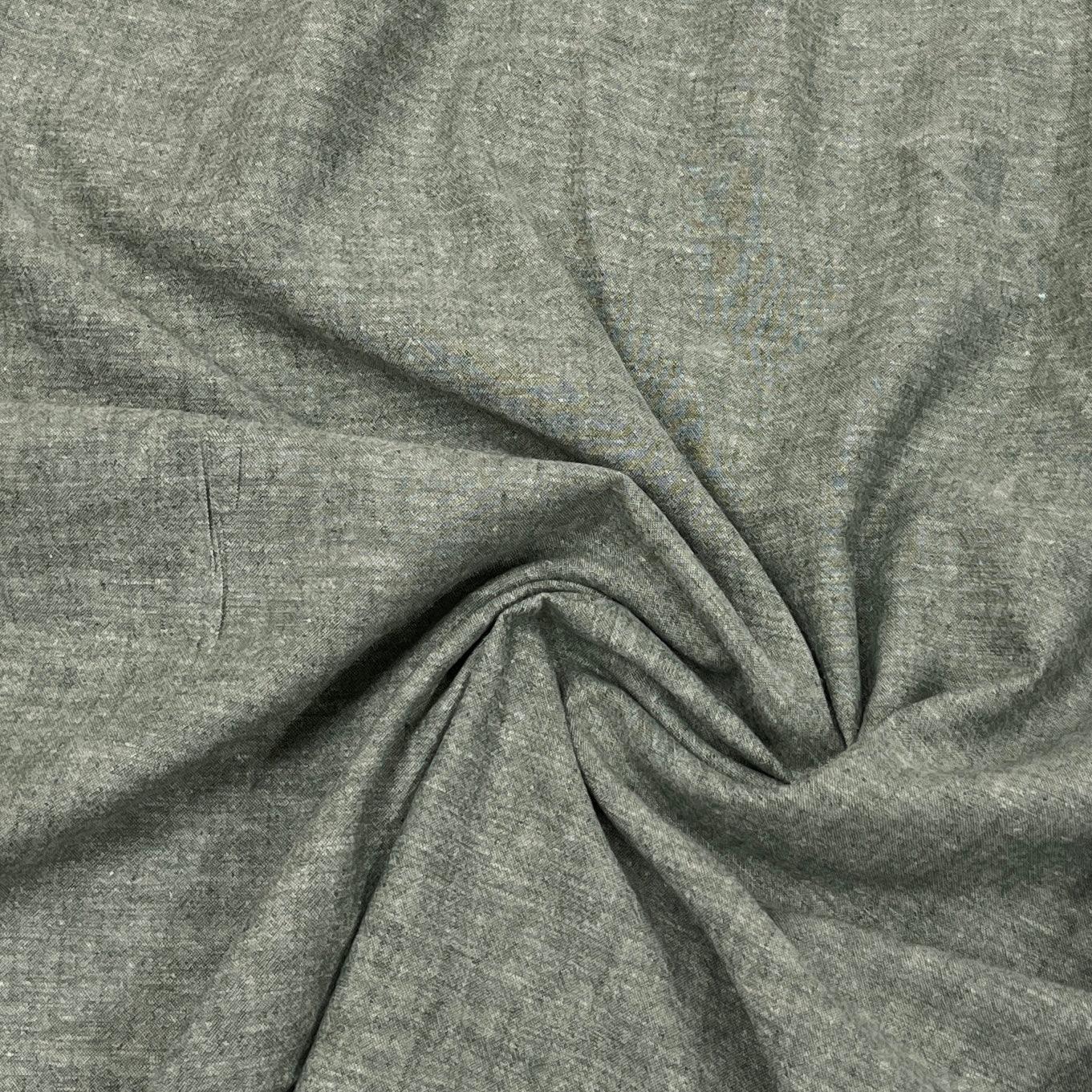 Forest Hemp/Organic Cotton Yarn Dyed Shirting Fabric - Nature's Fabrics