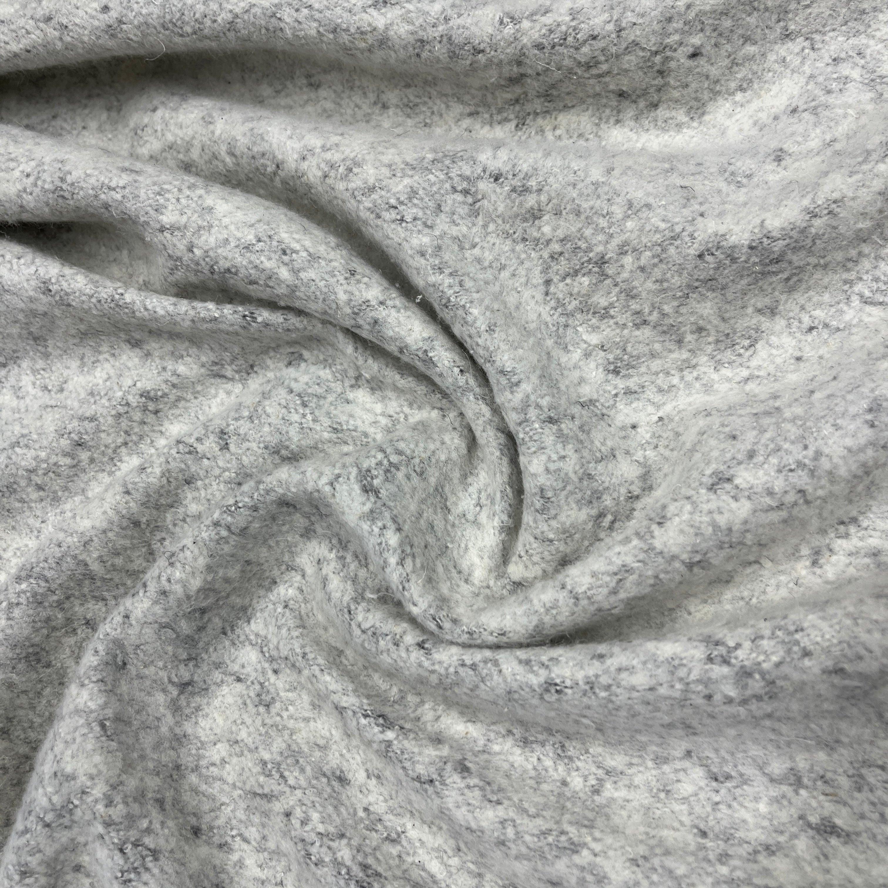 Heather Grey Solid Color Poly Cotton Fleece Fabric by the Yard Style 803 -   Canada
