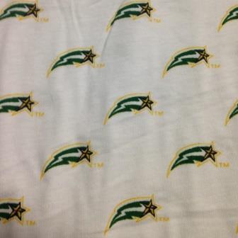 Green Lightning on Organic Cotton Jersey Fabric - Nature's Fabrics