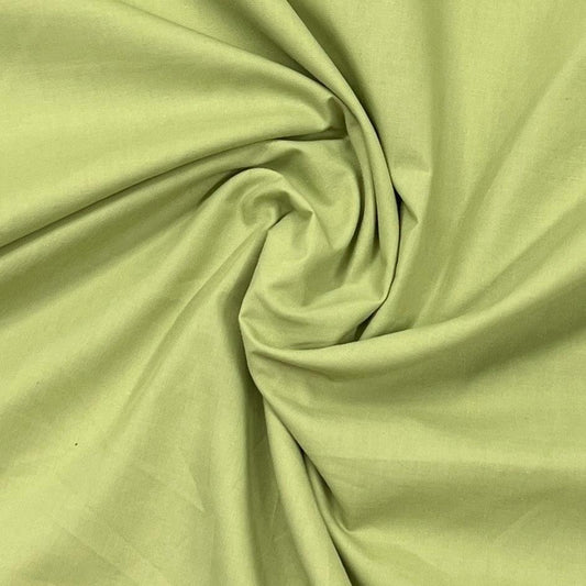 Green Organic Cotton/Polyester Woven Shirting Fabric - Nature's Fabrics
