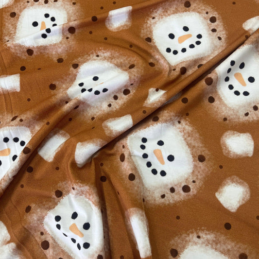 Hot Cocoa on Bamboo/Spandex Jersey Fabric - Nature's Fabrics