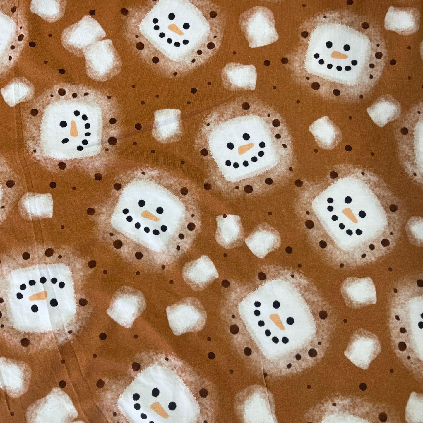 Hot Cocoa on Bamboo/Spandex Jersey Fabric - Nature's Fabrics
