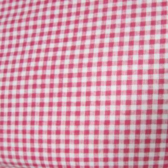Hot Pink Gingham on Cotton Jersey Fabric - Nature's Fabrics