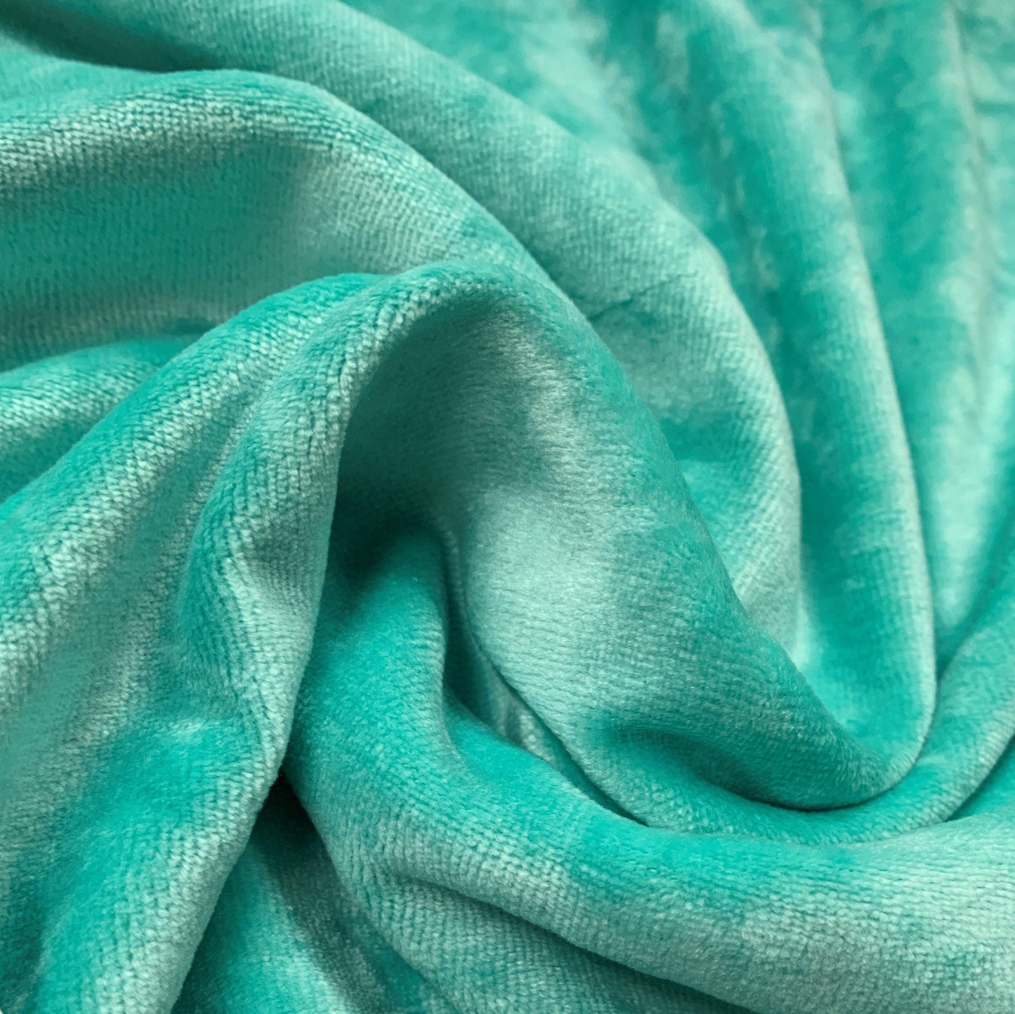 Ice Green Bamboo Velour Fabric - Nature's Fabrics