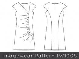 Imagewear IW1005 Pleated Dress Sewing Pattern - Nature's Fabrics