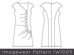 Imagewear IW1005 Pleated Dress Sewing Pattern - Nature's Fabrics
