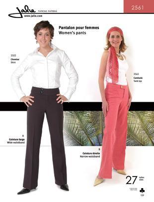 Pants Sewing Pattern Ladies Formal Trousers Pattern Flare Pants
