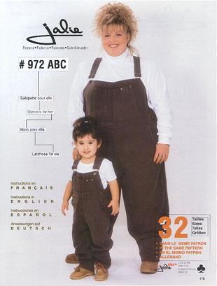 Jalie Pattern 972 Overalls