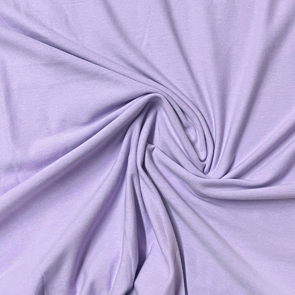 Free SHIIPPING!!! Medium Weight Rayon Stretch Spandex Jersey Knit Fabric  (5Yards, Lt. Lavender)