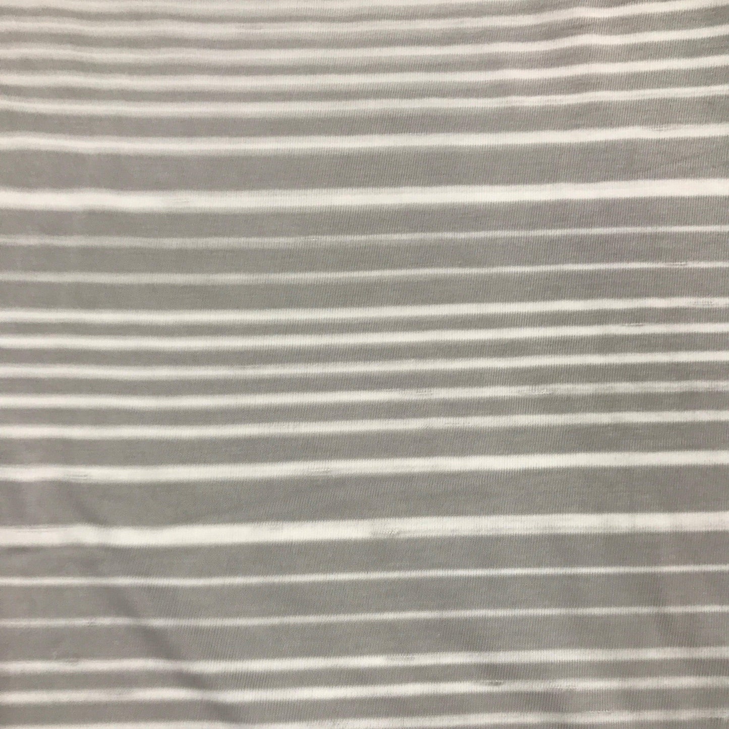 Light Gray and White Stripes on Bamboo/Spandex Jersey Fabric - Nature's Fabrics