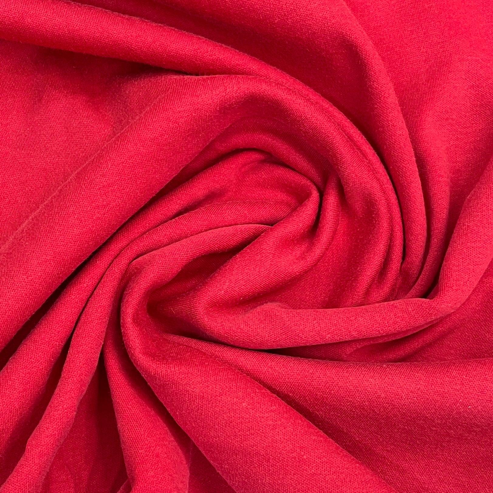 Light Red Cotton Interlock Fabric