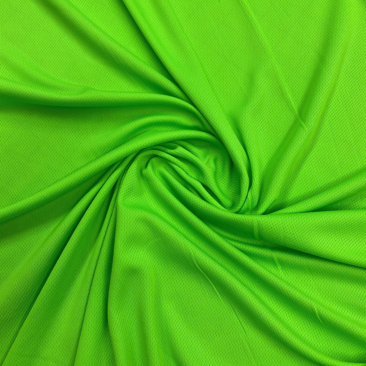 Swirled neon green fabric from Nature's Fabrics.