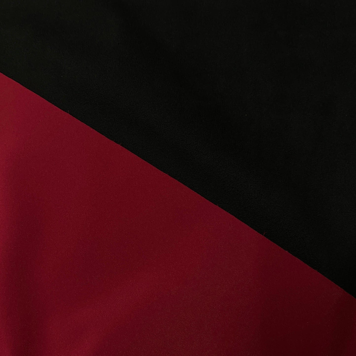 Malbec and Black Softshell Fabric - Two Sides - Nature's Fabrics