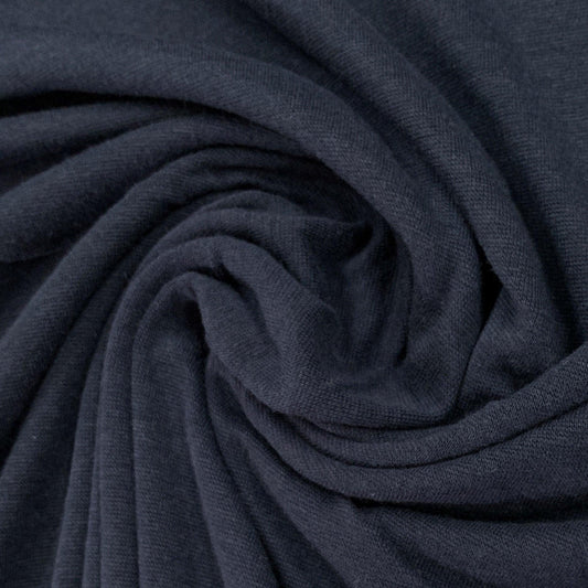Marine Bamboo/Spandex Rib Knit Fabric - Nature's Fabrics