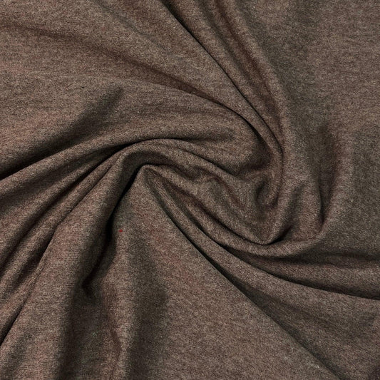 Marron Heather Rayon/Spandex Jersey Fabric - Nature's Fabrics