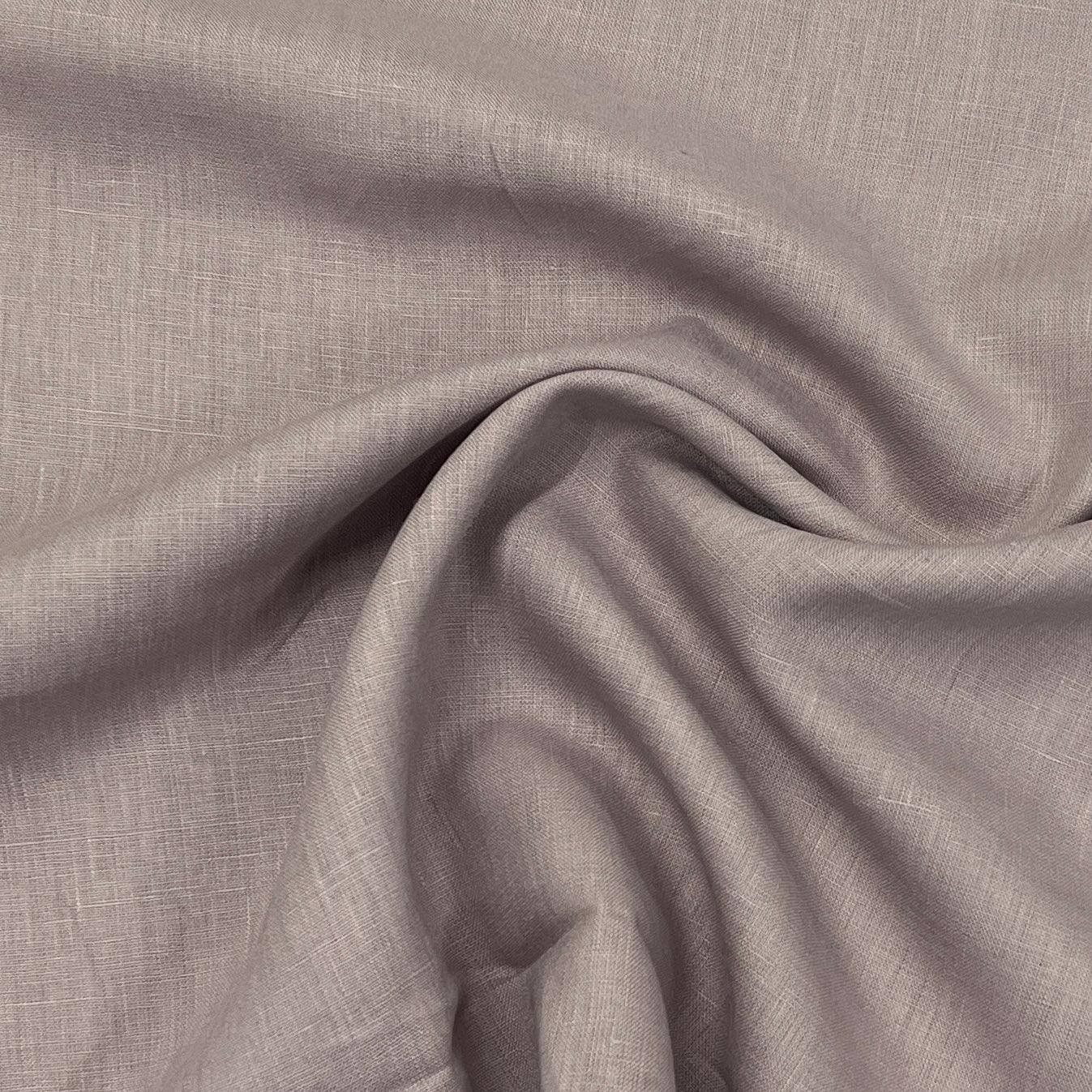 Mauve Linen Woven Fabric - 200 GSM - Nature's Fabrics