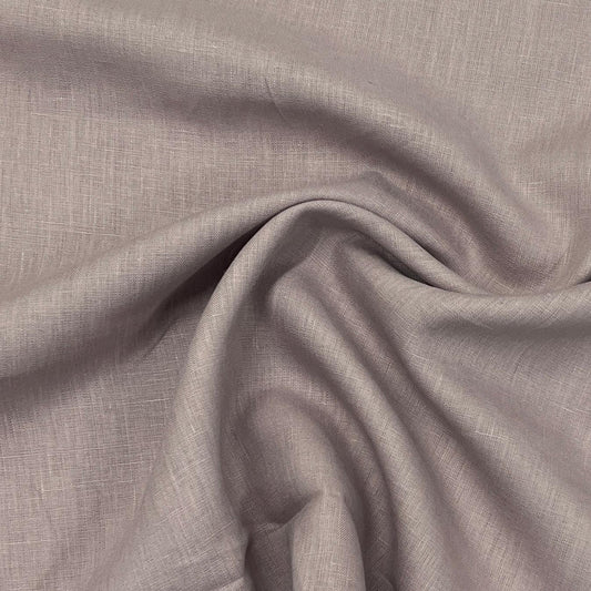 Mauve Linen Woven Fabric - 200 GSM - Nature's Fabrics